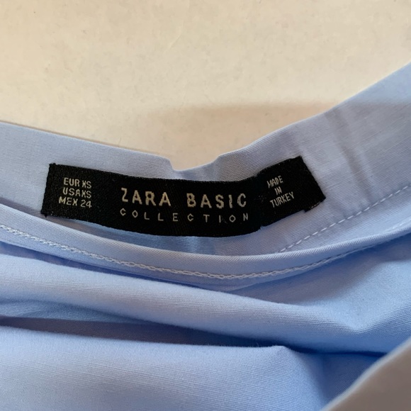 Zara Blue High Waist Midi Skirt Size XS - Picture 7 of 10